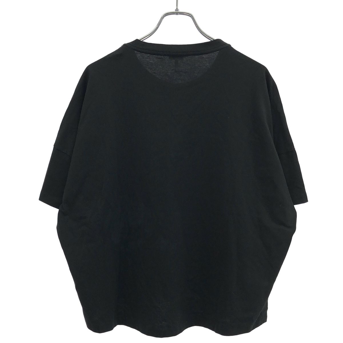 Loewe Anagram Embroidery Wide T-Shirt Black — view 2