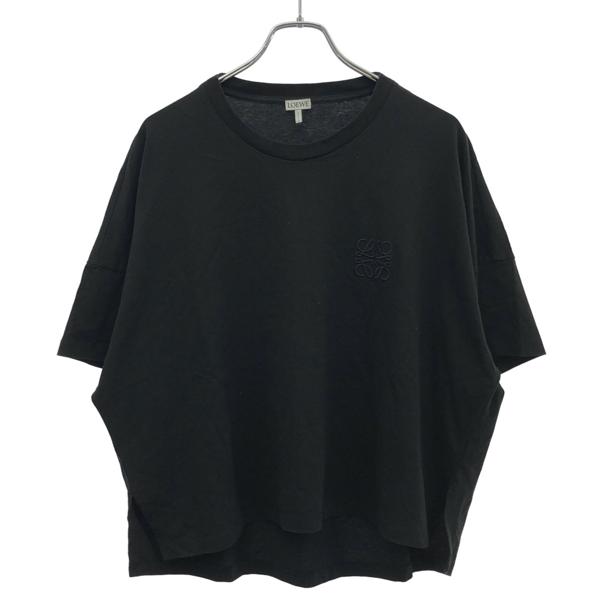 Loewe Anagram Embroidery Wide T-Shirt Black