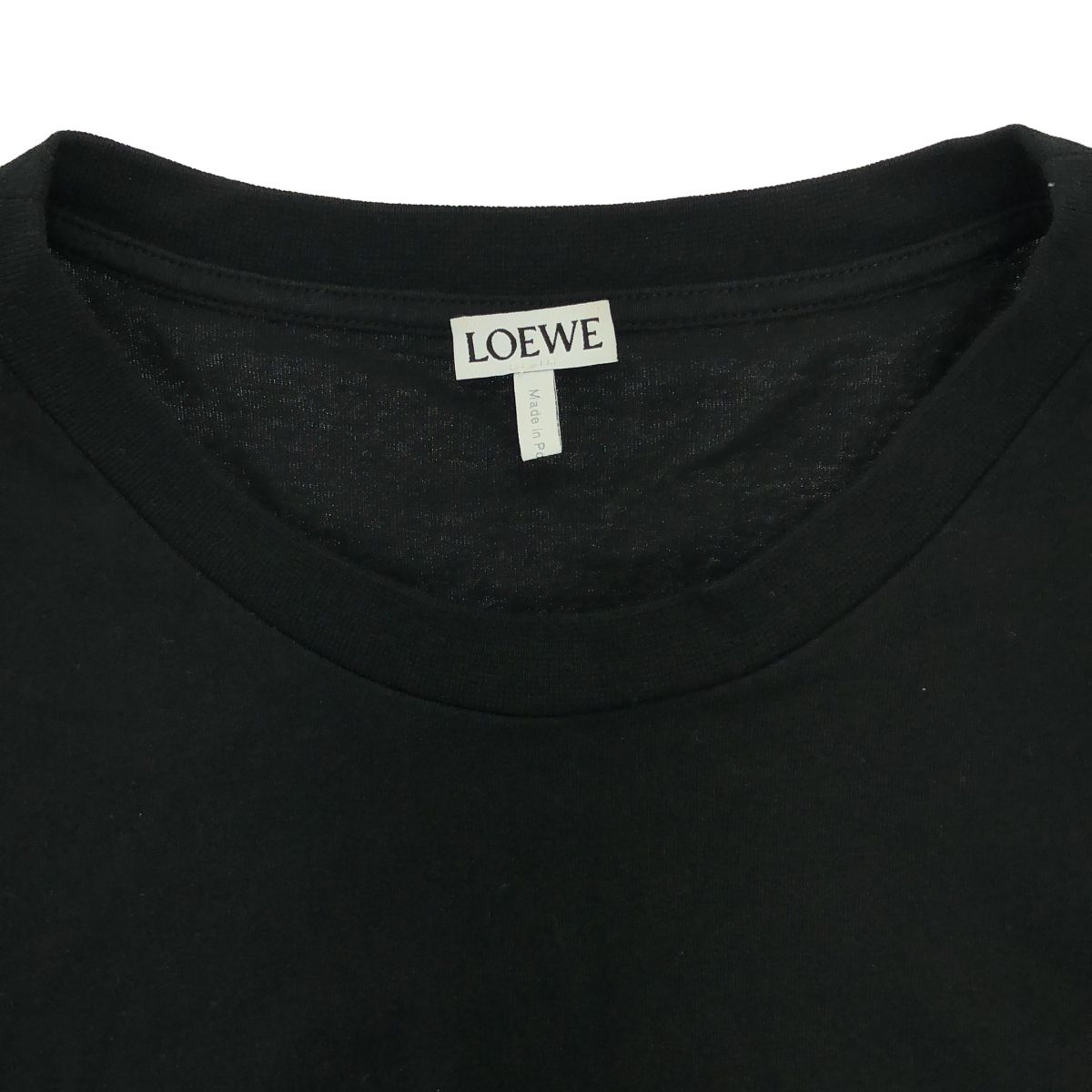 Loewe Anagram Embroidery Wide T-Shirt Black — view 4