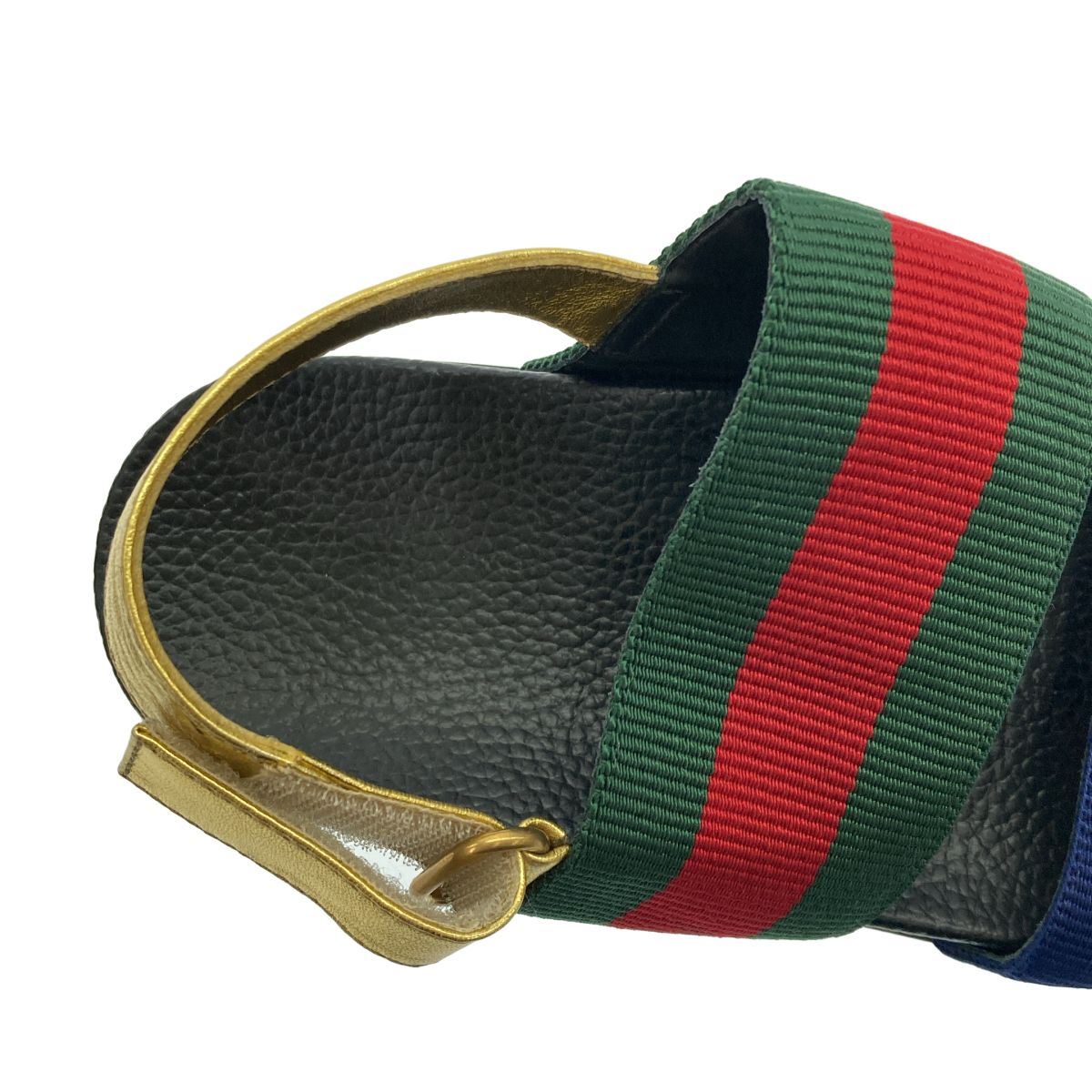 Gucci Web Stripe Platform Sandals Mix — view 5