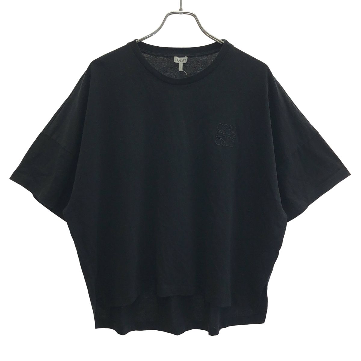 Loewe Anagram Embroidery Wide T-Shirt Black