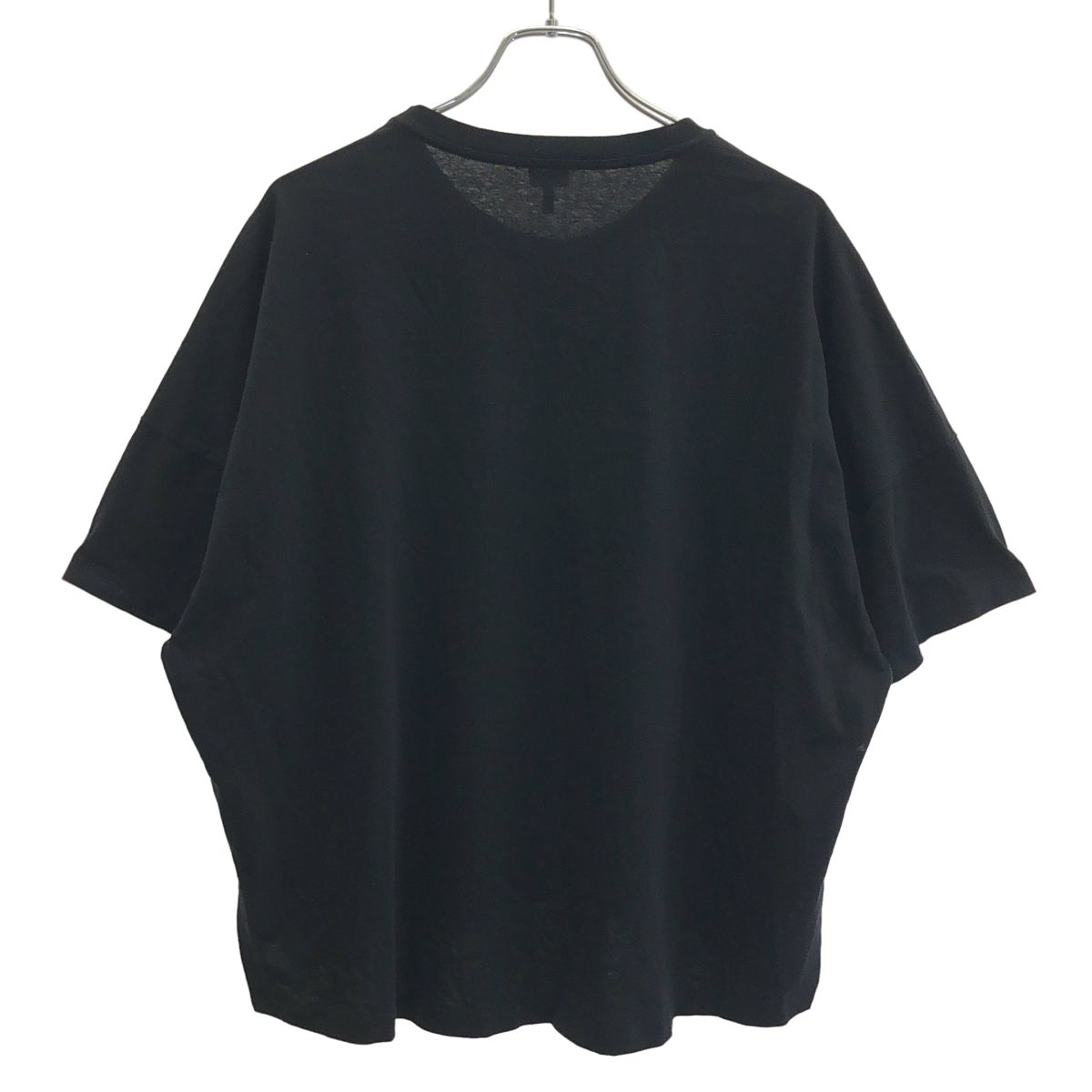 Loewe Anagram Embroidery Wide T-Shirt Black — view 2