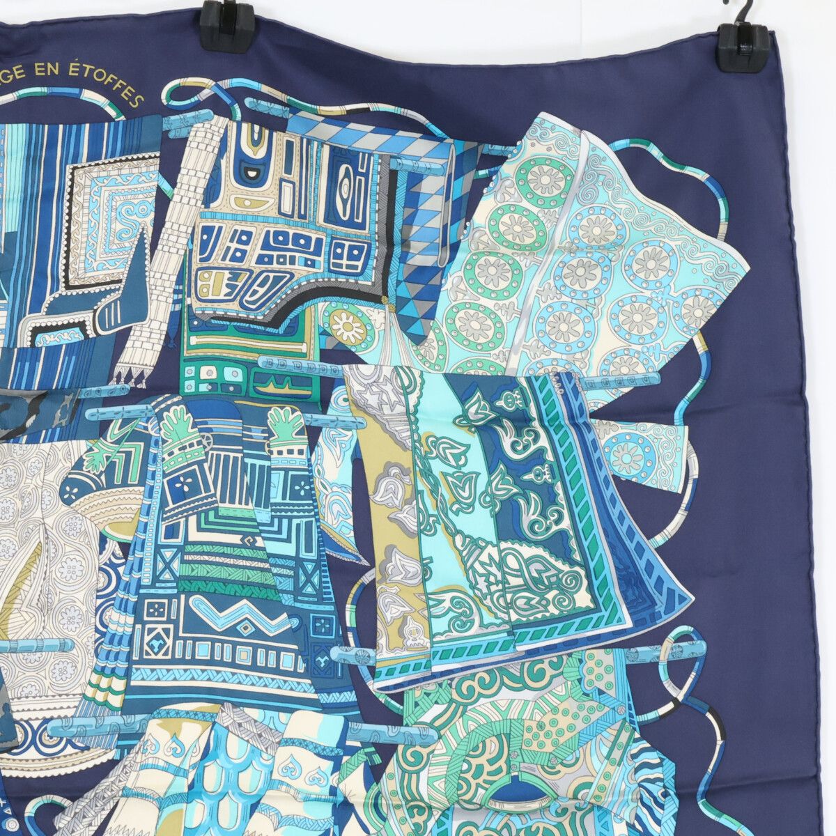 Hermes Voyage en Etoffes a Journey Through the World's Fabrics Silk Carre 90 — view 3