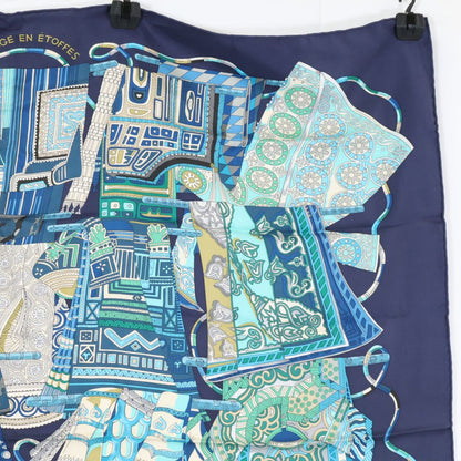 Hermes Voyage en Etoffes a Journey Through the World's Fabrics Silk Carre 90 — view 3
