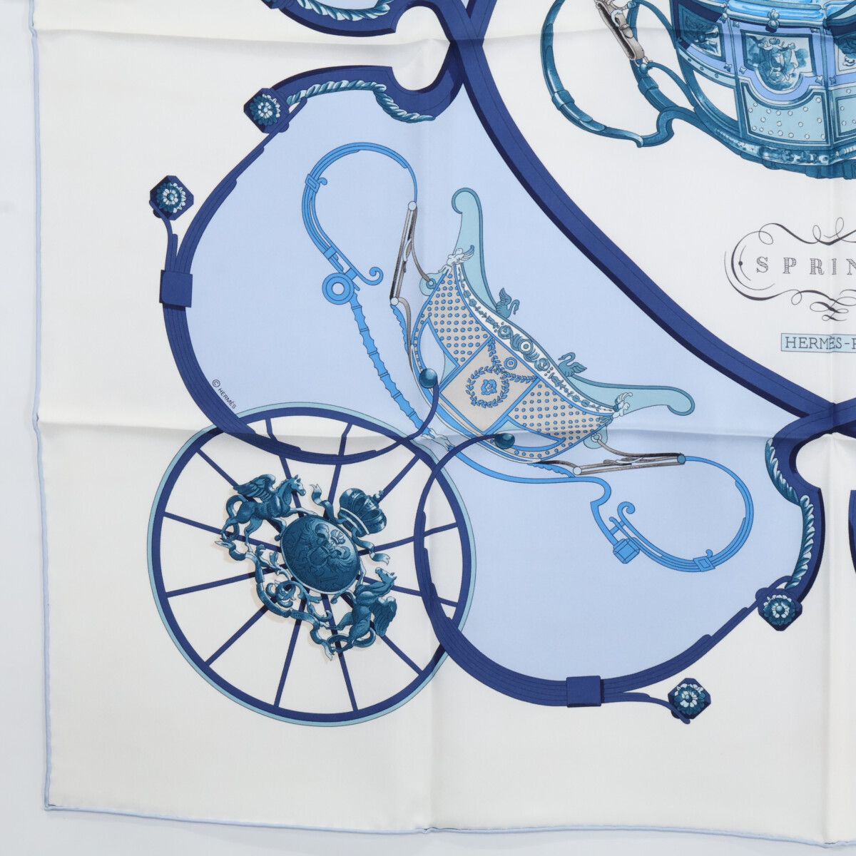 Hermes 36 Spring Silk Carre 90 Scarf — view 4