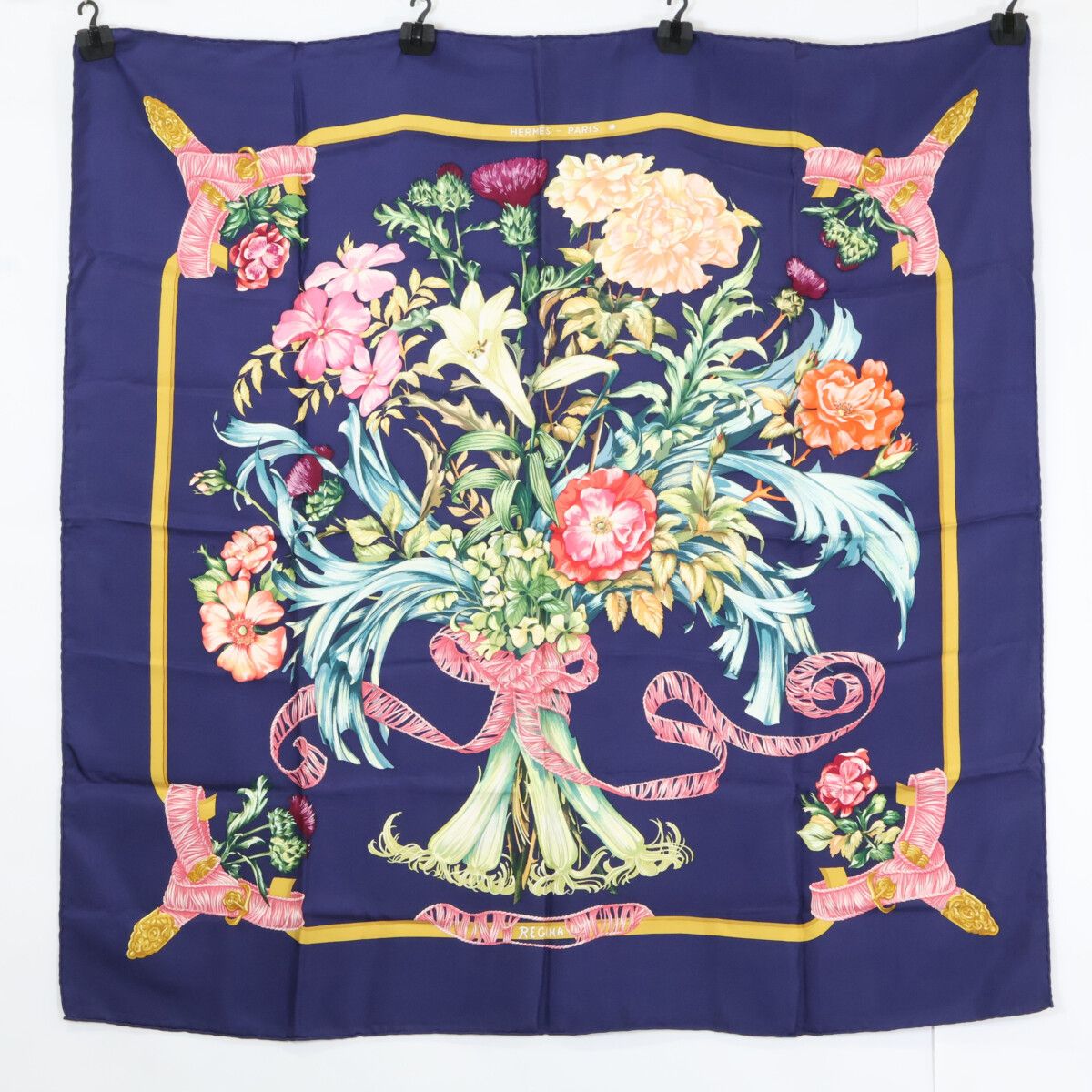 Hermes Regina Her Majesty the Queen Silk Carre 90 Scarf