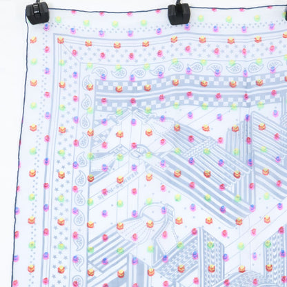 Hermes Sangles en Zigzag Banbana Silk Blend Carre 60 Scarf — view 2