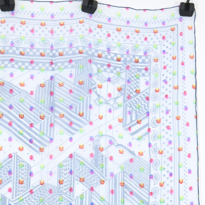 Hermes Sangles en Zigzag Banbana Silk Blend Carre 60 Scarf — view 3