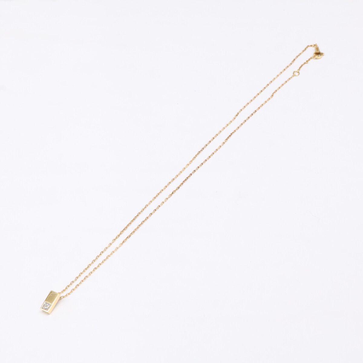 Celine Diamond Double Square Necklace — view 2