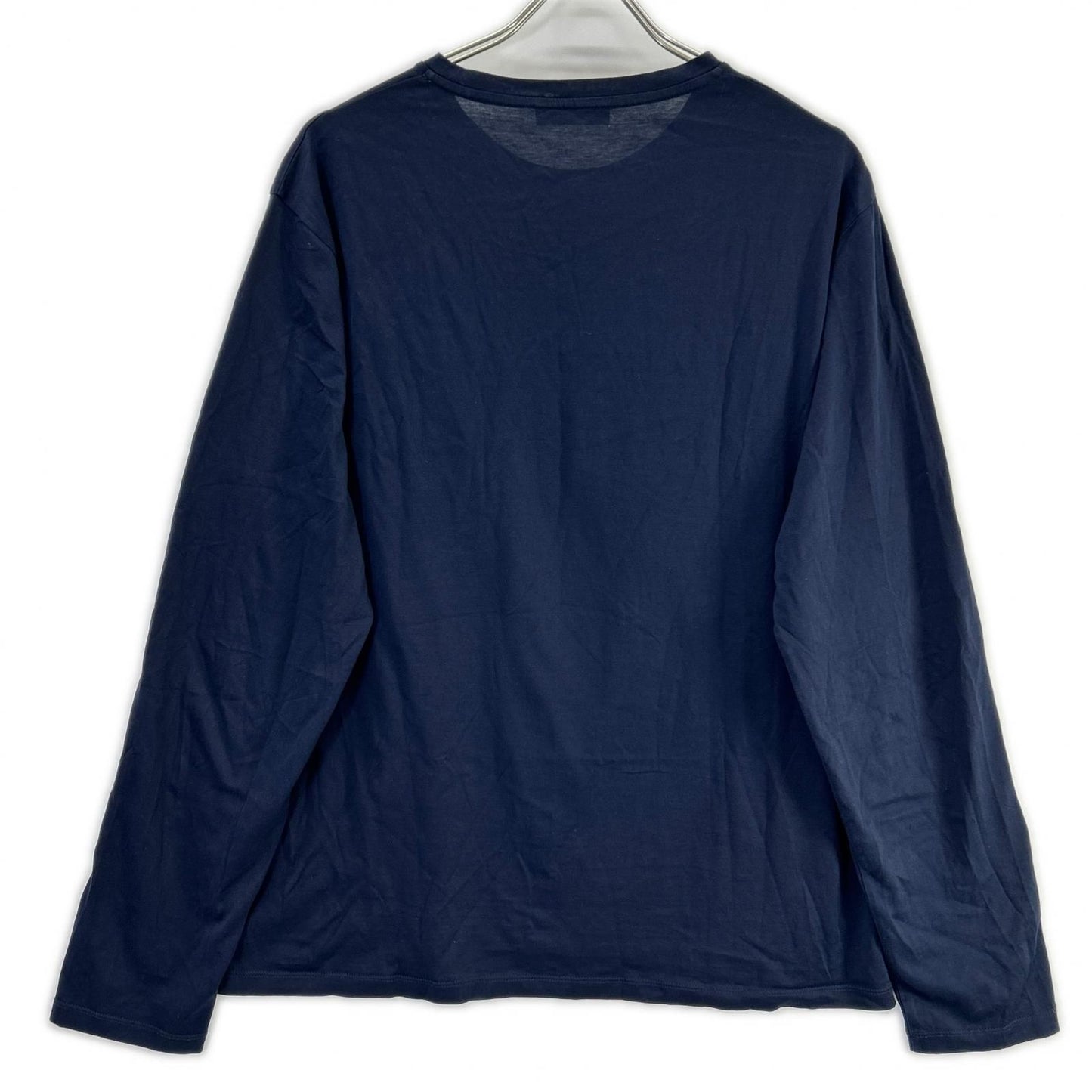 Prada Navy Pocket Long Sleeve Cotton T-Shirt XL — view 2