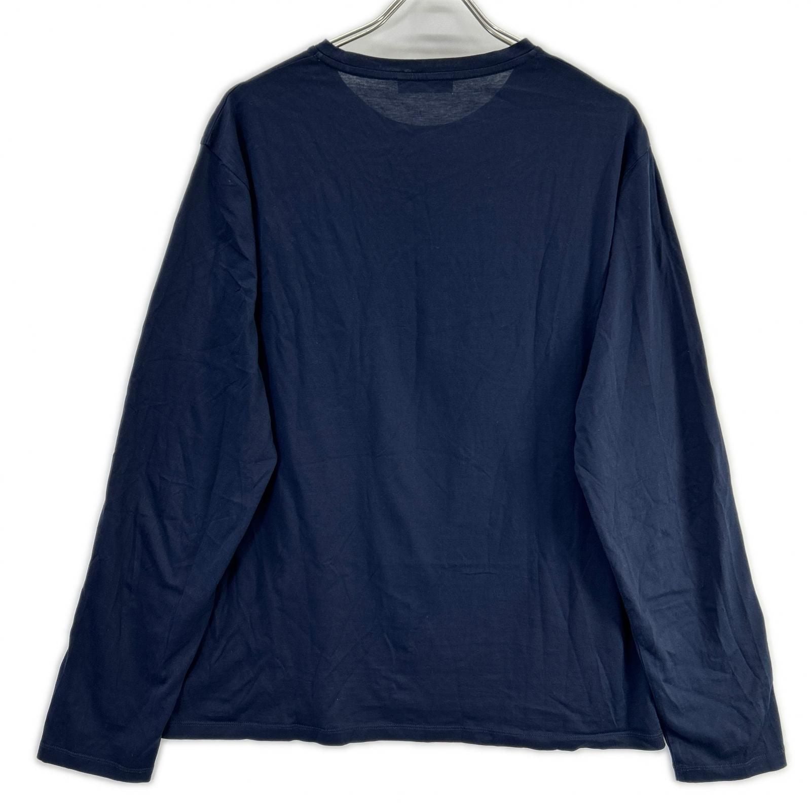 Prada Navy Pocket Long Sleeve Cotton T-Shirt XL — view 2