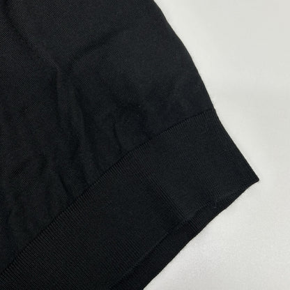 Loro Piana Black Virgin Wool Cashmere Logo Button Sottille Polo Shirt 36 — view 9