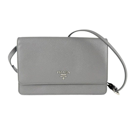 Prada Shoulder Wallet Gray