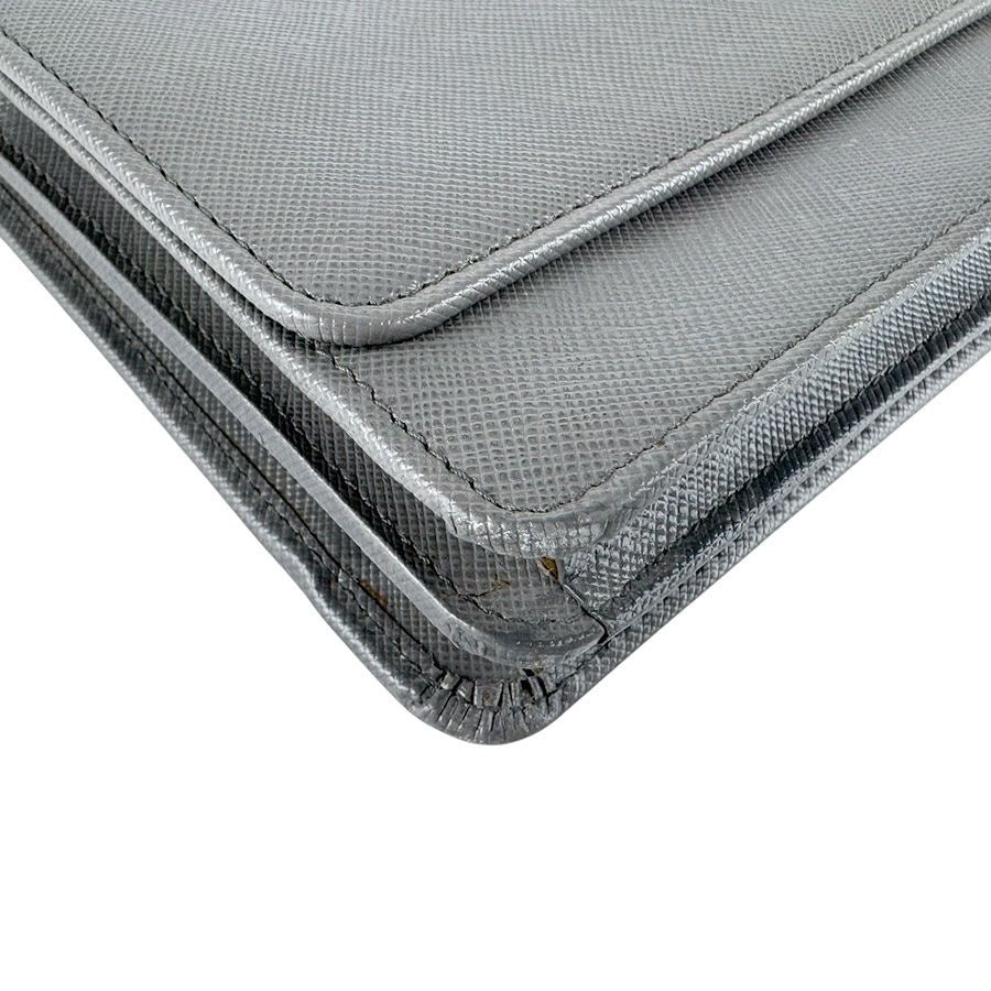 Prada Shoulder Wallet Gray — view 8