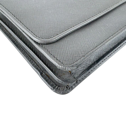 Prada Shoulder Wallet Gray — view 8