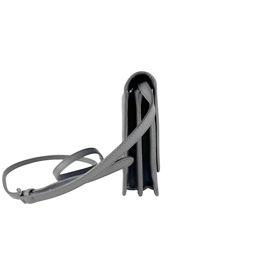 Prada Shoulder Wallet Gray — view 2