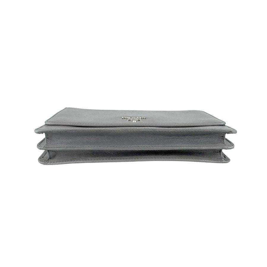 Prada Shoulder Wallet Gray — view 4