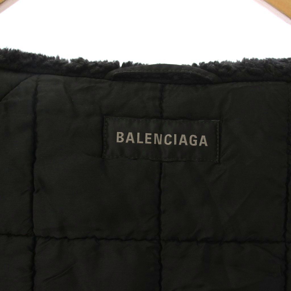 Balenciaga Military Jacket Mod Coat 44 Black — view 7