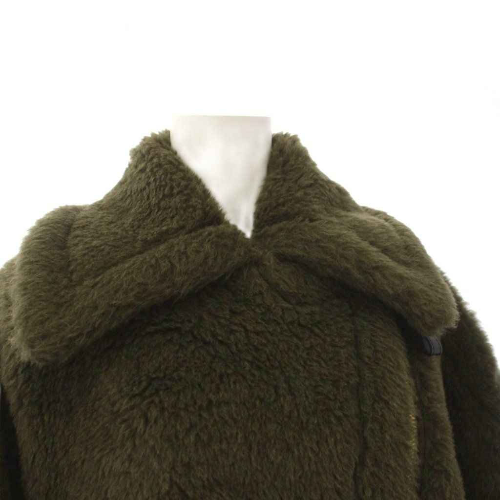 Max Mara Teddy Bear Poncho Cape SM Khaki — view 4