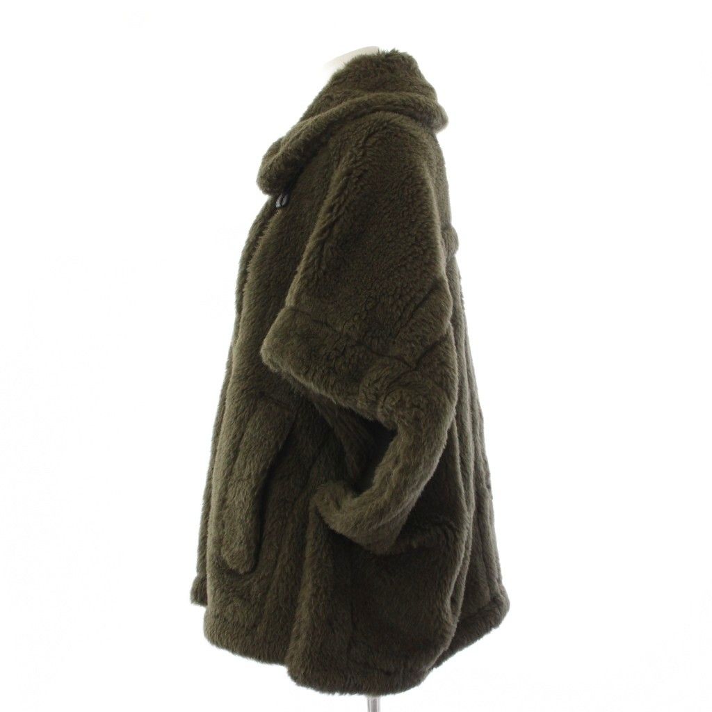 Max Mara Teddy Bear Poncho Cape SM Khaki — view 2