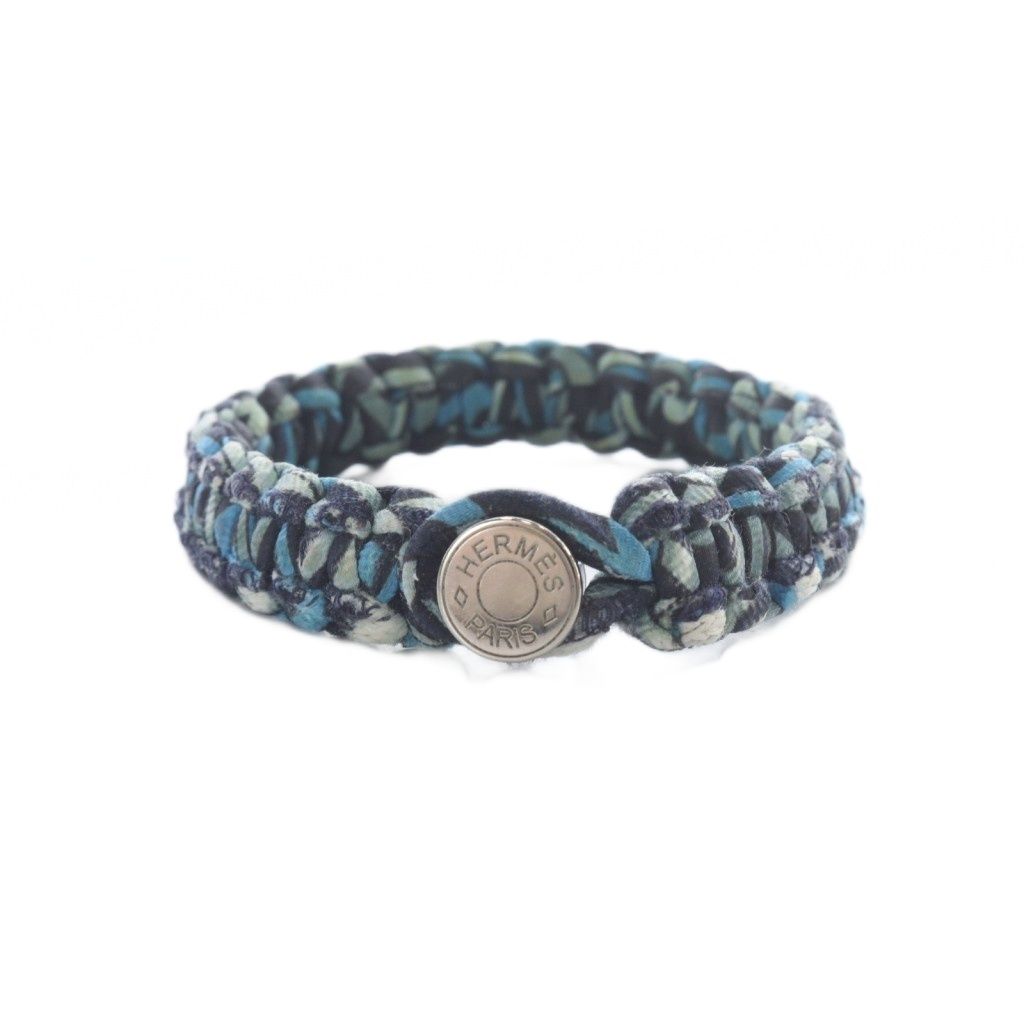 Hermes Sellier Series Kid Bracelet Blue