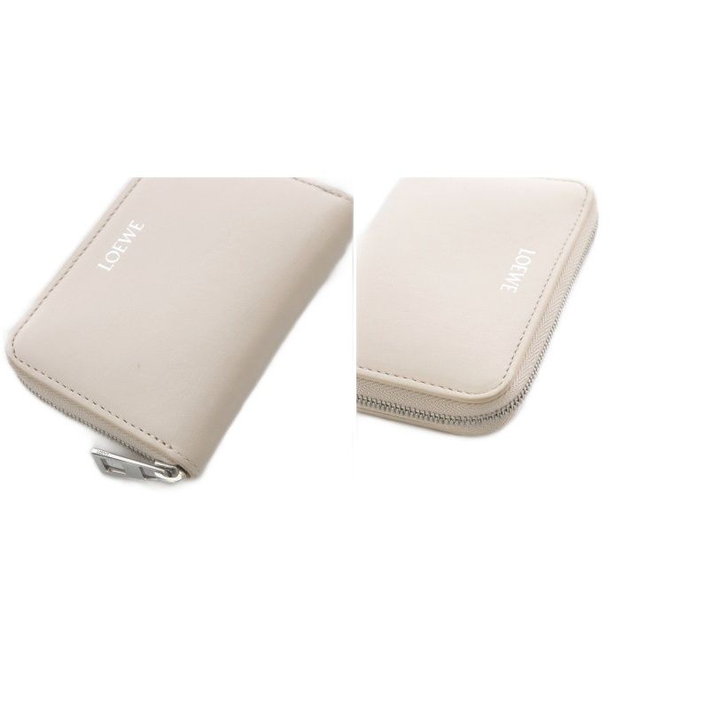 Loewe Zip Coin Purse Zip Around Leather Pink — view 9