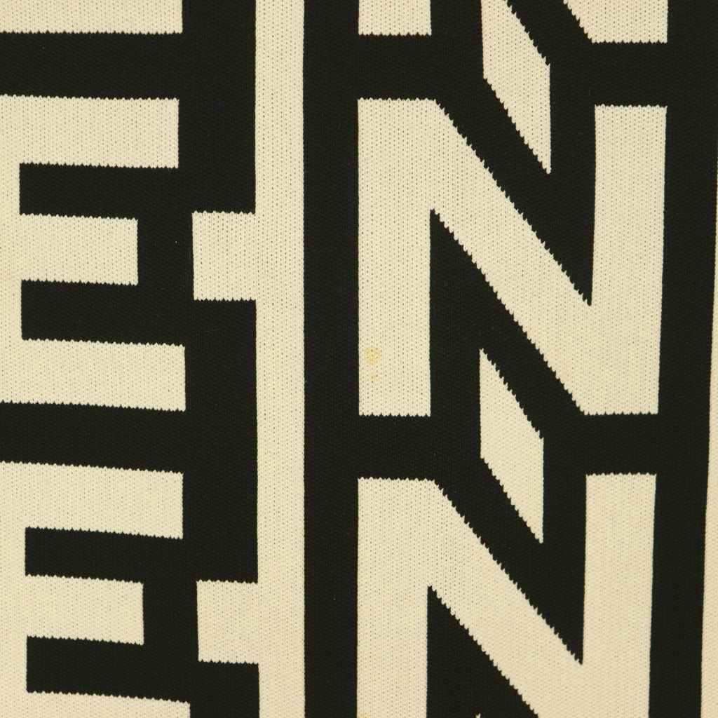 Fendi Tight Skirt Easy Mimore Long Logo All Over Pattern Bicolor 36 Black White — view 6