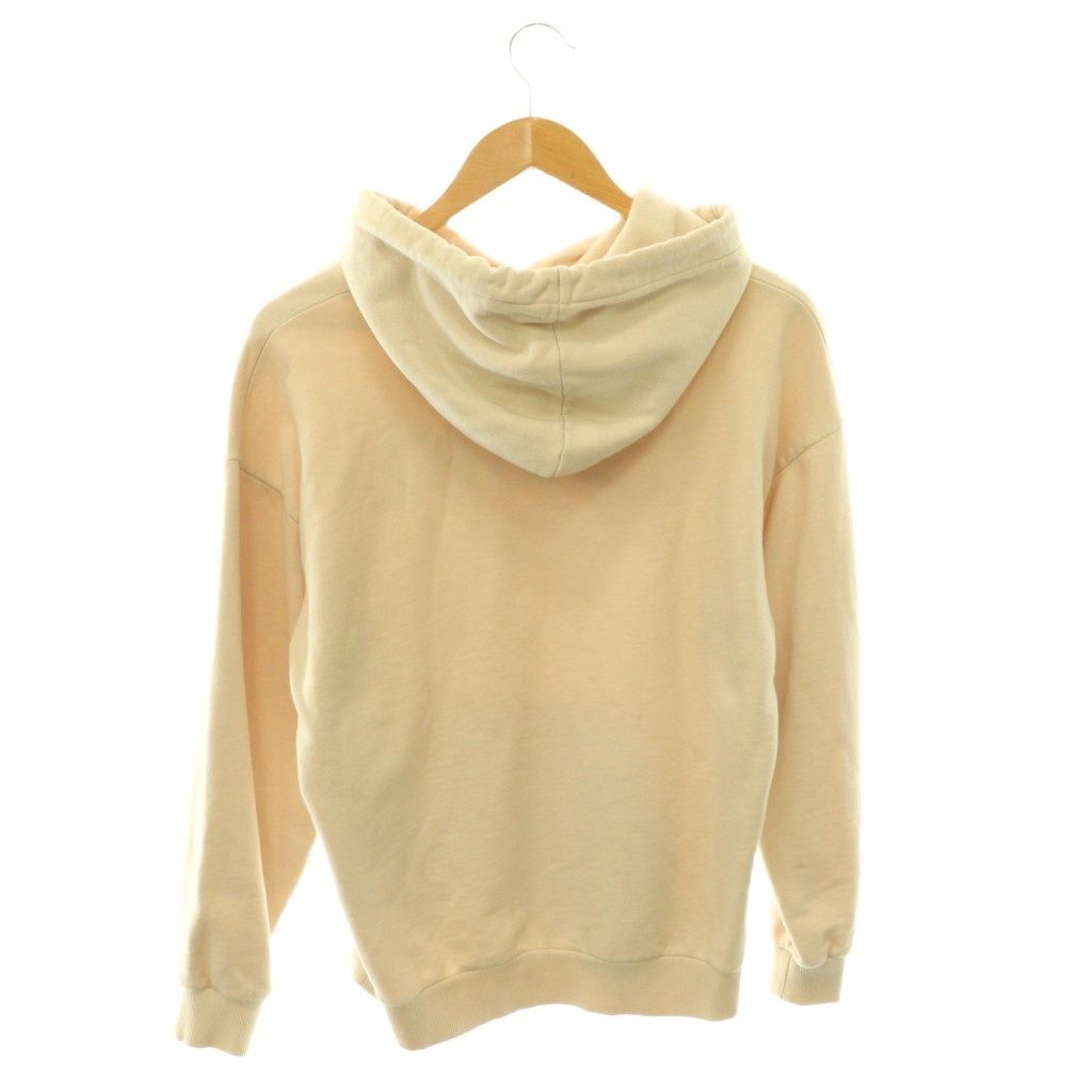 Celine Logo Pullover Hoodie Sweatshirt Long Sleeve XS Beige HS — view 2