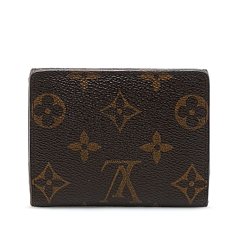 Louis Vuitton Monogram L'Adoree Card Case Coin Brown Leather — view 3