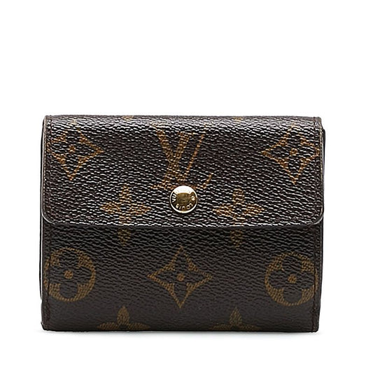 Louis Vuitton Monogram L'Adoree Card Case Coin Brown Leather