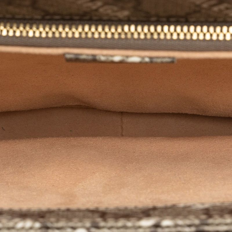 Gucci Hacker Project GG Supreme Horsebit Shoulder Bag Beige Leather — view 5