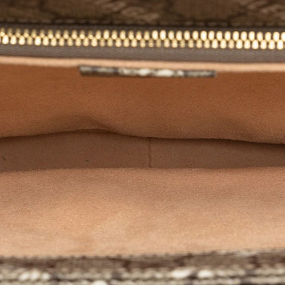 Gucci Hacker Project GG Supreme Horsebit Shoulder Bag Beige Leather — view 5