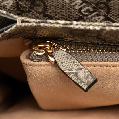 Gucci Hacker Project GG Supreme Horsebit Shoulder Bag Beige Leather — view 6