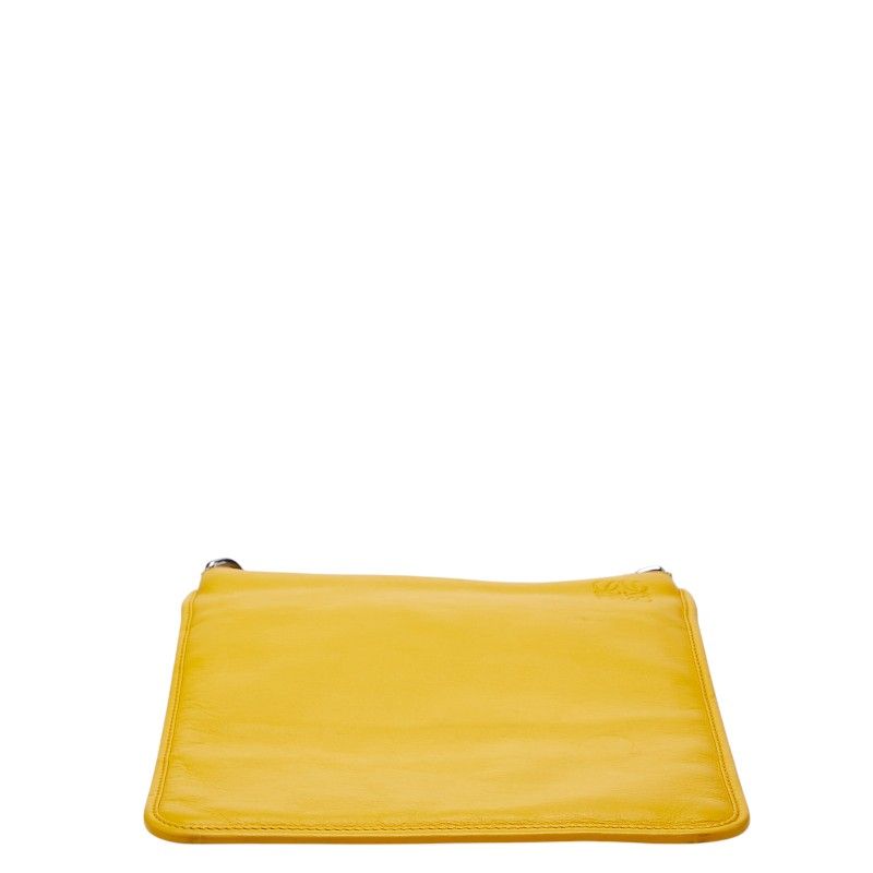 Loewe Anagram Shoulder Bag Yellow Leather — view 3