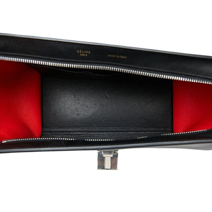 Celine 2-Way Shoulder Bag Beige Red Black Leather — view 9