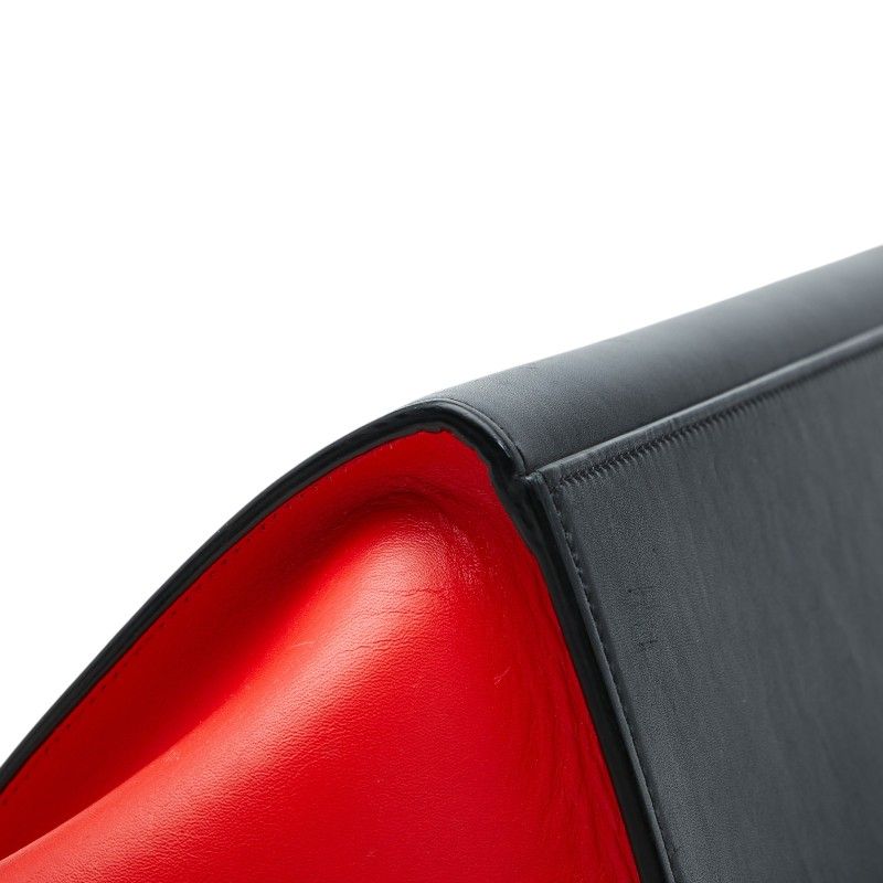 Celine 2-Way Shoulder Bag Beige Red Black Leather — view 7