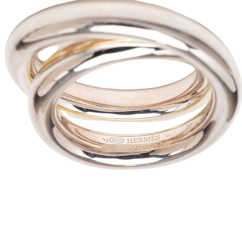 Hermes Vertiges Ring 49 Silver — view 6