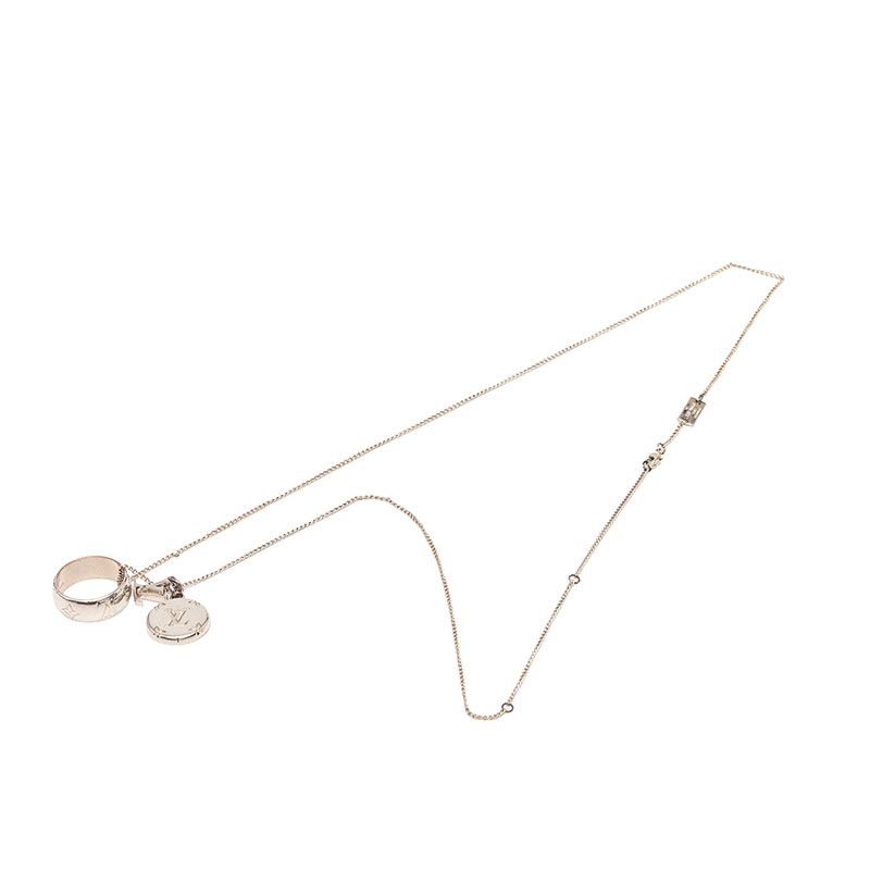 Louis Vuitton Monogram Ring Necklace Metal — view 2