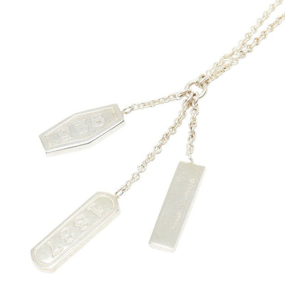 Tiffany & Co 3 Tag Element Necklace Silver