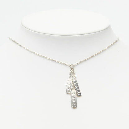 Tiffany & Co 3 Tag Element Necklace Silver — view 7