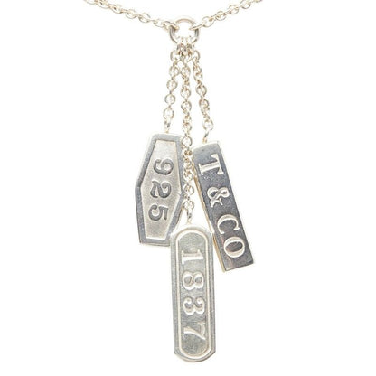 Tiffany & Co 3 Tag Element Necklace Silver — view 2