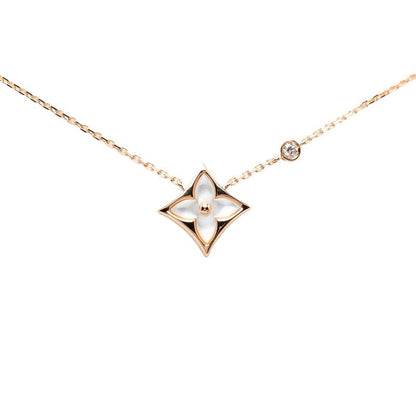 Louis Vuitton Pendentif Star Blossom BB Necklace Gold 18k Pink