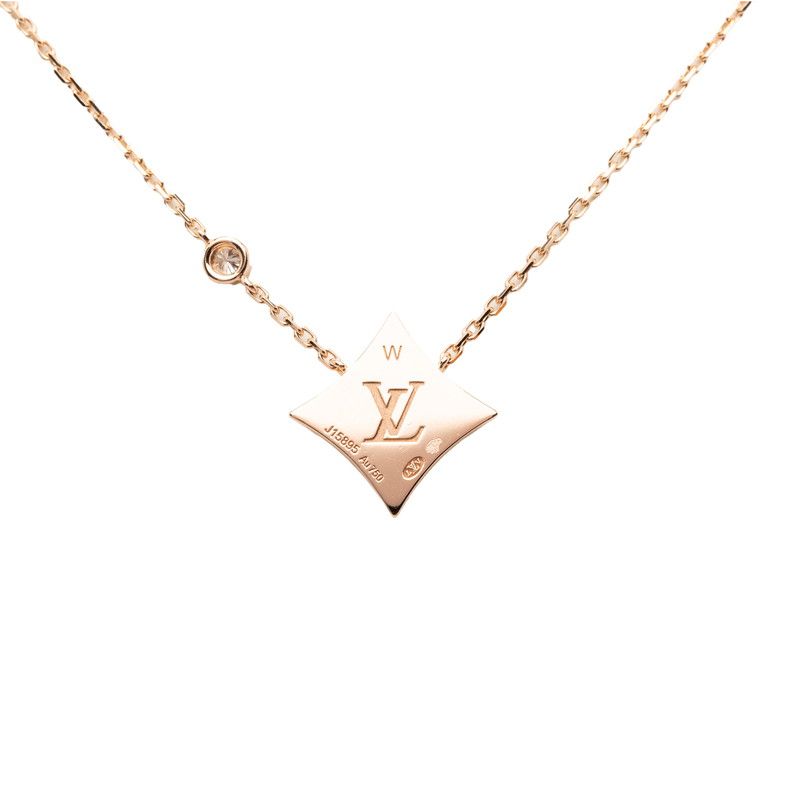 Louis Vuitton Pendentif Star Blossom BB Necklace Gold 18k Pink — view 2