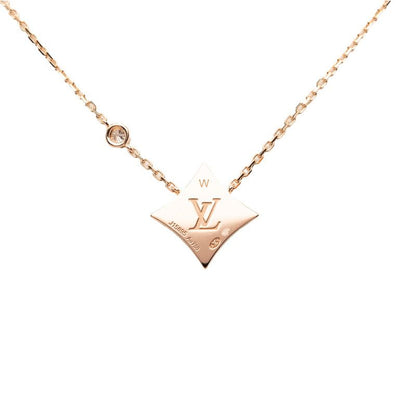 Louis Vuitton Pendentif Star Blossom BB Necklace Gold 18k Pink — view 2