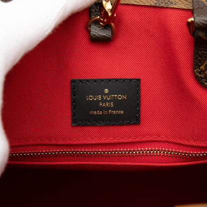 Louis Vuitton Monogram Giant Reverse On The Go 2-Way Shoulder Bag Brown Leather — view 5