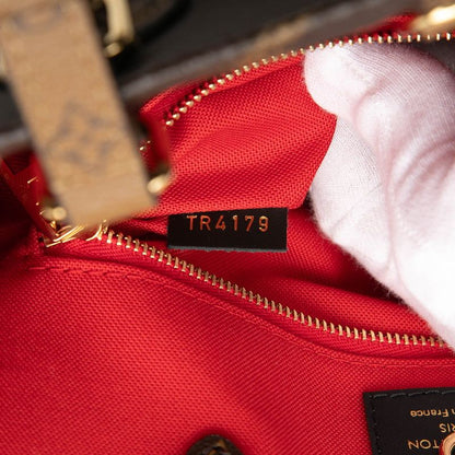 Louis Vuitton Monogram Giant Reverse On The Go 2-Way Shoulder Bag Brown Leather — view 6