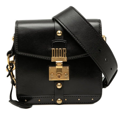 Dior Addict Crossbody Shoulder Bag Black Leather