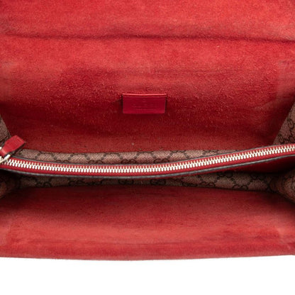 Gucci GG Supreme Dionysus Chain Shoulder Bag Beige Red Suede — view 5
