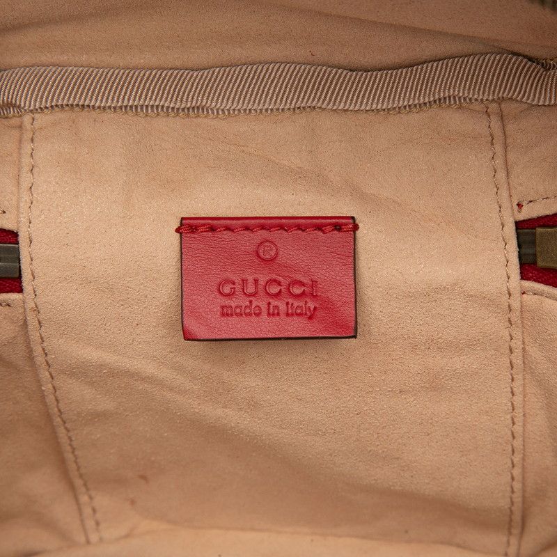 Gucci GG Marmont Quilted Backpack Vanity 2-Way Red Leather — view 5