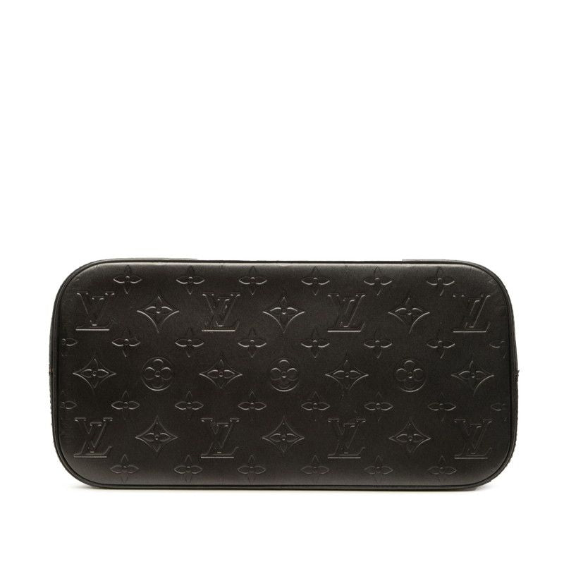Louis Vuitton Monogram Matte Stockton Tote Shoulder Bag Noir Black Leather — view 3